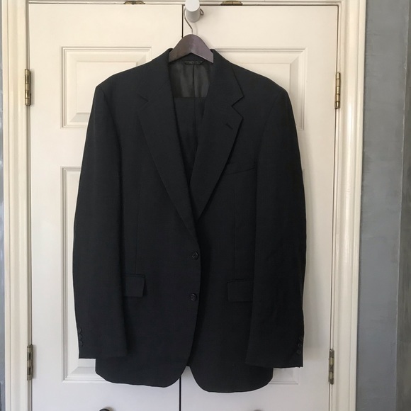 Botany Suit 42/35 Grey with Tinge of Blue check